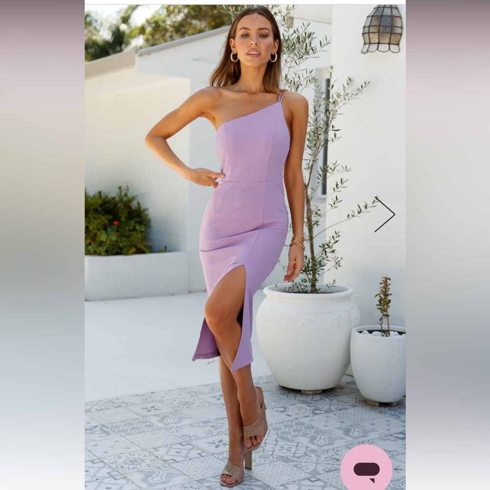 Hello Molly Taking it Back Dress Lilac